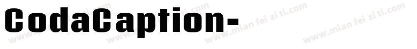 CodaCaption字体转换