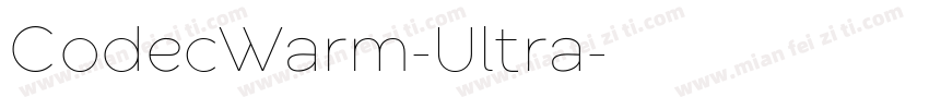 CodecWarm-Ultra字体转换