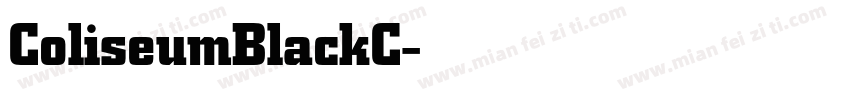 ColiseumBlackC字体转换