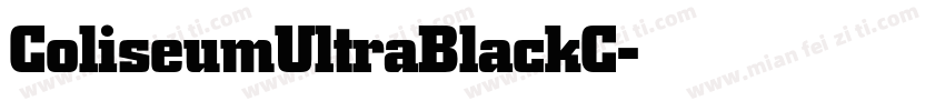 ColiseumUltraBlackC字体转换