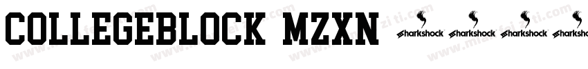 CollegeBlock-Mzxn字体转换