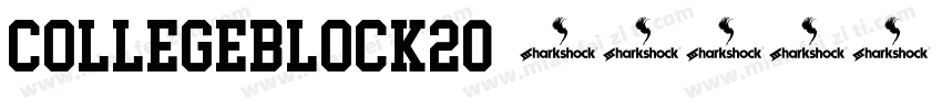 CollegeBlock20字体转换