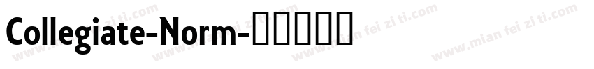 Collegiate-Norm字体转换