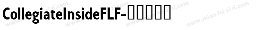 CollegiateInsideFLF字体转换