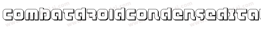 CombatDroidCondensedItalic-lmoq字体转换