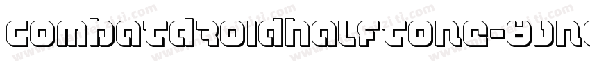 CombatDroidHalftone-8JnA字体转换
