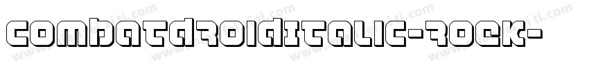 CombatDroidItalic-roEK字体转换
