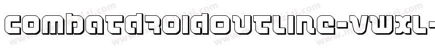 CombatDroidOutline-vWxL字体转换