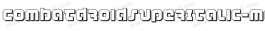 CombatDroidSuperItalic-md4v字体转换