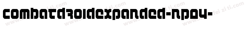 CombatDroidExpanded-nP04字体转换
