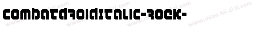 CombatDroidItalic-roEK字体转换
