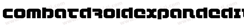 CombatDroidExpandedItalic-13OM字体转换