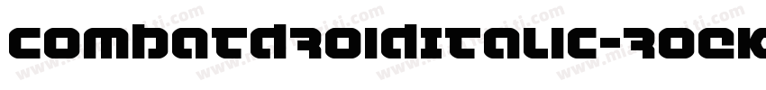 CombatDroidItalic-roEK字体转换