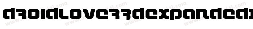 DroidLover3DExpandedItalic-rB89字体转换