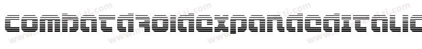 CombatDroidExpandedItalic-13OM字体转换