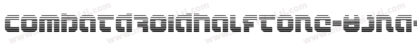 CombatDroidHalftone-8JnA字体转换