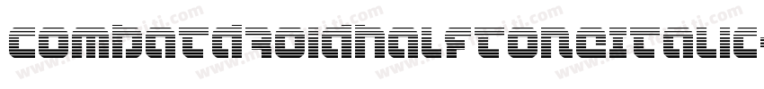 CombatDroidHalftoneItalic-YDnL字体转换