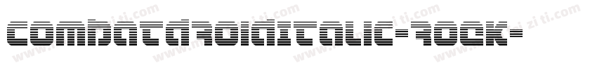 CombatDroidItalic-roEK字体转换