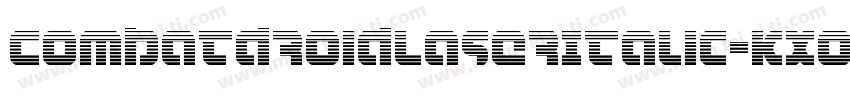 CombatDroidLaserItalic-KXoe字体转换