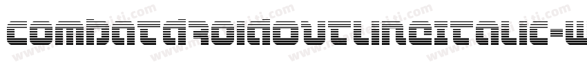 CombatDroidOutlineItalic-wap9字体转换
