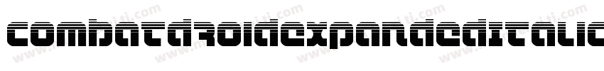 CombatDroidExpandedItalic-13OM字体转换