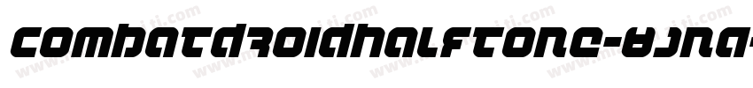 CombatDroidHalftone-8JnA字体转换