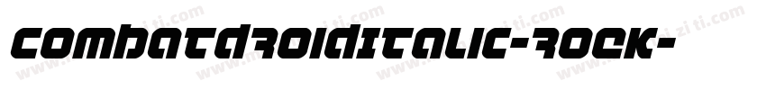 CombatDroidItalic-roEK字体转换
