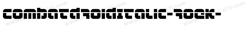 CombatDroidItalic-roEK字体转换