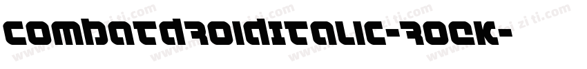 CombatDroidItalic-roEK字体转换