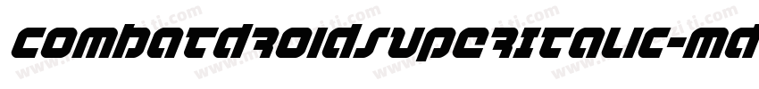 CombatDroidSuperItalic-md4v字体转换