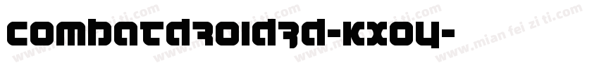 CombatDroid3D-KXoy字体转换
