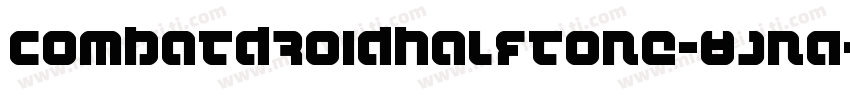 CombatDroidHalftone-8JnA字体转换