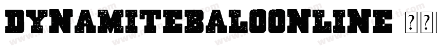DynamiteBaloonLine字体转换