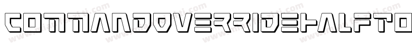 CommandOverrideHalftoneItal-8GlJ字体转换