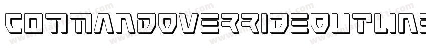 CommandOverrideOutlineItalic-v9D4字体转换