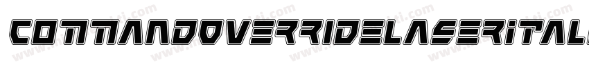 CommandOverrideLaserItalic-Mg4n字体转换