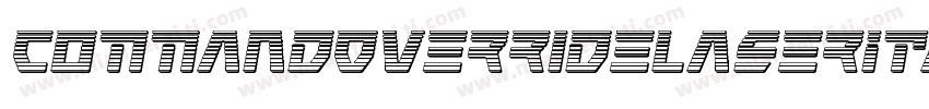 CommandOverrideLaserItalic-Mg4n字体转换