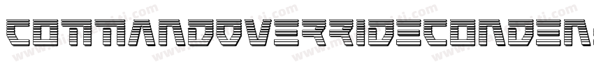 CommandOverrideCondensed-2pJw字体转换