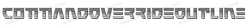 CommandOverrideOutlineItalic-v9D4字体转换