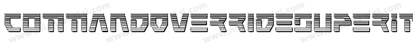 CommandOverrideSuperItalic-7JnB字体转换