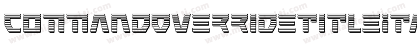 CommandOverrideTitleItalic-dRmx字体转换