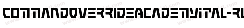 CommandOverrideAcademyItal-rLO9字体转换