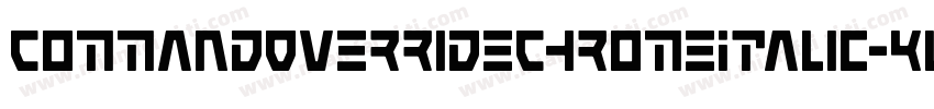 CommandOverrideChromeItalic-KLgD字体转换