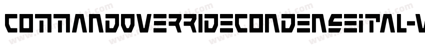 CommandOverrideCondenseItal-v9DD字体转换