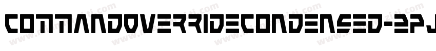 CommandOverrideCondensed-2pJw字体转换