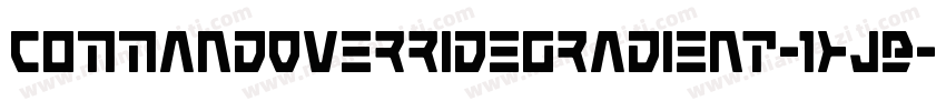 CommandOverrideGradient-1xJB字体转换