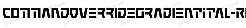 CommandOverrideGradientItal-RWE6字体转换