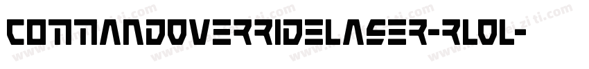 CommandOverrideLaser-rLOL字体转换
