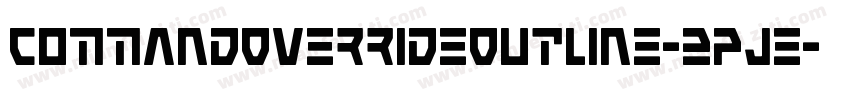 CommandOverrideOutline-2pJe字体转换