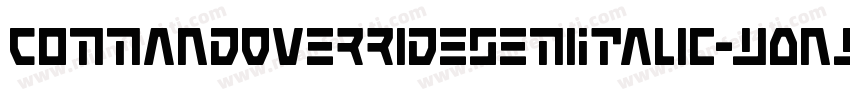 CommandOverrideSemiItalic-w0nw字体转换